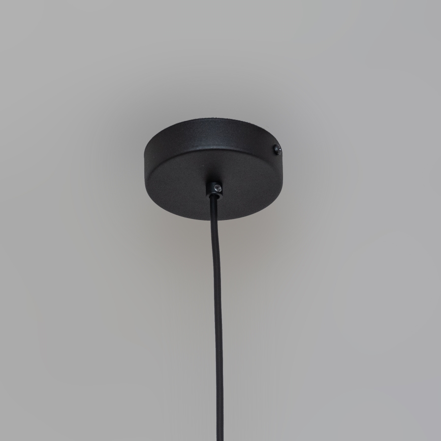 Lámpara colgante con cable ETNA II 1xE27/15W/230V Ø 18,5 cm negra