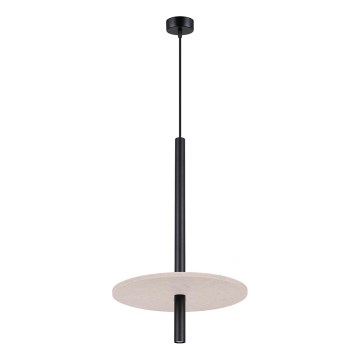Lámpara colgante con cable FELTRO 1xG9/8W/230V negra/crema