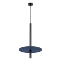Lámpara colgante con cable FELTRO 1xG9/8W/230V negro/azul
