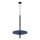 Lámpara colgante con cable FELTRO 1xG9/8W/230V negro/azul