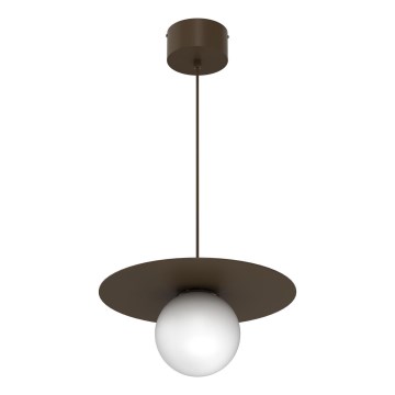 Lámpara colgante con cable FLAT 1x E27/15W/230V marrón
