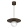 Lámpara colgante con cable FLAT 1x E27/15W/230V marrón