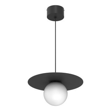 Lámpara colgante con cable FLAT 1xE27/15W/230V negra