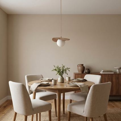 Lámpara colgante con cable FLORA 1xG9/8W/230V beige