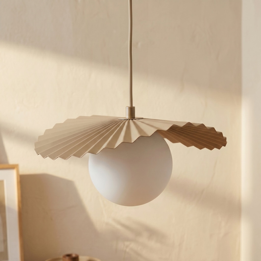 Lámpara colgante con cable FLORA 1xG9/8W/230V beige