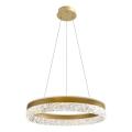 Lámpara colgante con cable FROZI LED/32W/230V, diámetro 50 cm, dorada