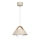 Lámpara colgante con cable FUNDA 1xE27/15W/230V beige