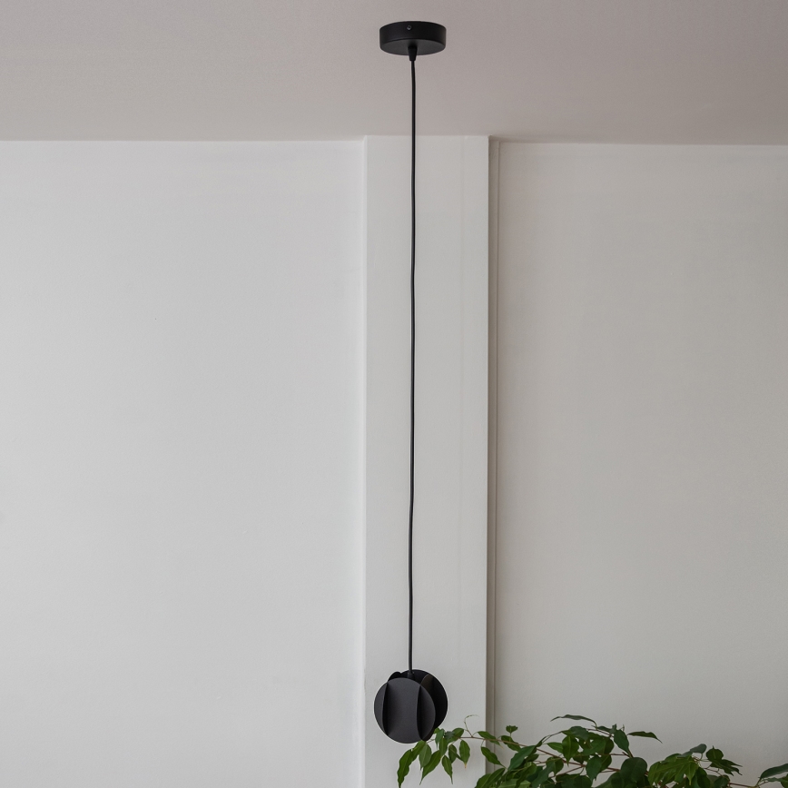 Lámpara colgante con cable GAMBIT 1xGU10/10W/230V negro