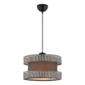 Lámpara colgante con cable HALO 1xE27/60W/230V marrón/gris