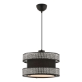 Lámpara colgante con cable HALO 1xE27/60W/230V negro/gris