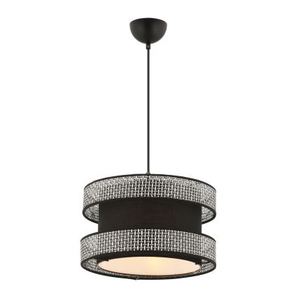 Lámpara colgante con cable HALO 1xE27/60W/230V negro/gris
