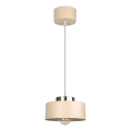 Lámpara colgante con cable IGNIA 1xE27/60W/230V beige/dorado