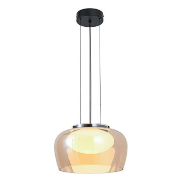 Lámpara colgante con cable INSIEME 1xGX53/10W/230V, diámetro 35 cm, beige ahumado