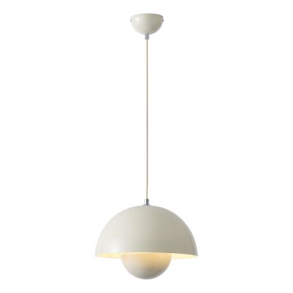 Lámpara colgante con cable JARDEN 1xE27/15W/230V crema