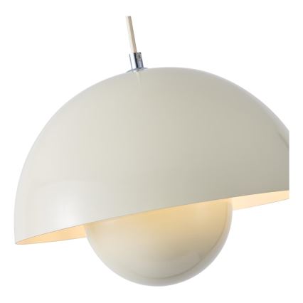 Lámpara colgante con cable JARDEN 1xE27/15W/230V crema