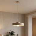 Lámpara colgante con cable KIVI 1xE27/15W/230V beige