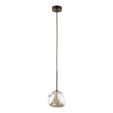 Lámpara colgante con cable LAVA 1xG9/8W/230V bronce/beige ahumado