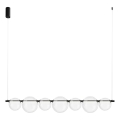 Lámpara colgante con cable LED ATOLA LED/19W/230V negra/transparente