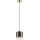 Lámpara colgante con cable LIAH 1xE27/15W/230V dorado/marrón ahumado