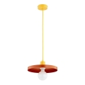 Lámpara colgante con cable LITO 1xE27/15W/230V cobre/amarillo