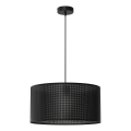 Lámpara colgante con cable LOFT SHADE 1xE27/60W/230V diámetro 40 cm negro