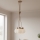 Lámpara colgante con cable LOOMIS 3xE27/15W/230V 130 cm beige/roble