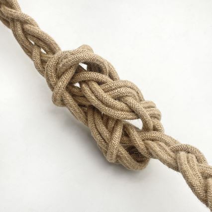 Lámpara colgante con cable LOOMIS 5xE27/15W/230V 83 cm beige/roble