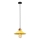 Lámpara colgante con cable MANAVGAT 1xE27/40W/230V amarillo/marrón
