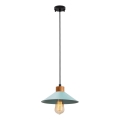 Lámpara colgante con cable MANAVGAT 1xE27/40W/230V azul/marrón
