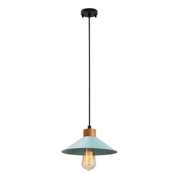 Lámpara colgante con cable MANAVGAT 1xE27/40W/230V azul/marrón