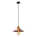 Lámpara colgante con cable MANAVGAT 1xE27/40W/230V cobre/marrón