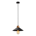 Lámpara colgante con cable MANAVGAT 1xE27/40W/230V negro/marrón