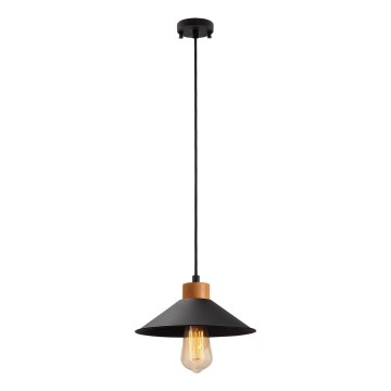 Lámpara colgante con cable MANAVGAT 1xE27/40W/230V negro/marrón