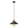 Lámpara colgante con cable MANAVGAT 1xE27/40W/230V negro/marrón