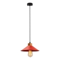 Lámpara colgante con cable MANAVGAT 1xE27/40W/230V roja/marrón