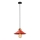 Lámpara colgante con cable MANAVGAT 1xE27/40W/230V roja/marrón