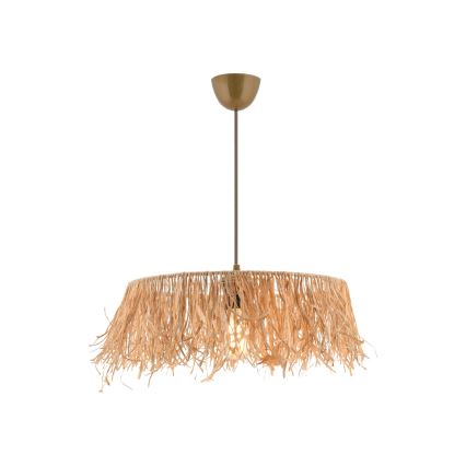 Lámpara colgante con cable MARISKA 1xE27/40W/230V de rafia