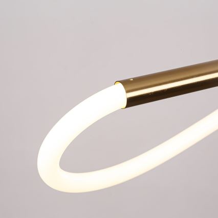 Lámpara colgante con cable MELECA LED/24W/230V 3000/4000/6000K 100 cm dorada