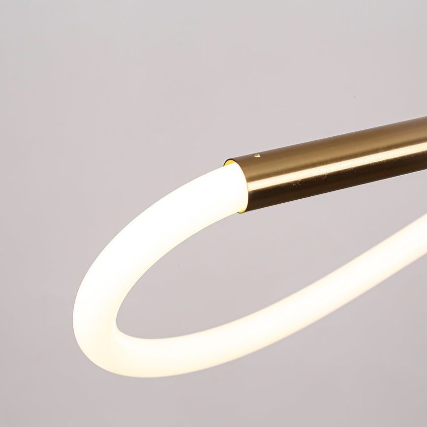Lámpara colgante con cable MELECA LED/24W/230V 3000/4000/6000K 100 cm dorada
