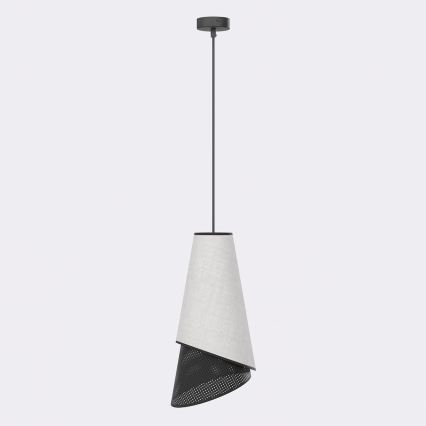 Lámpara colgante con cable MODA 1xE27/15W/230V gris/negro