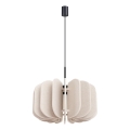 Lámpara colgante con cable MULA 1xE27/15W/230V, diámetro 45 cm, color crema
