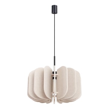 Lámpara colgante con cable MULA 1xE27/15W/230V, diámetro 45 cm, color crema