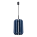 Lámpara colgante con cable MULA 1xE27/15W/230V Ø 27 cm azul