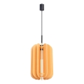Lámpara colgante con cable MULA 1xE27/15W/230V, Ø 27 cm, color amarillo
