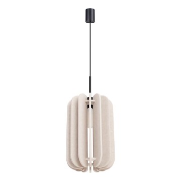 Lámpara colgante con cable MULA 1xE27/15W/230V Ø 27 cm color crema