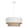 Lámpara colgante con cable NATIA, 1xE27 (60W, 230V), diámetro 45 cm, blanco/marrón