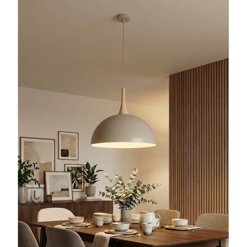Lámpara colgante con cable NAUTICA 1xGX53/12W/230V beige
