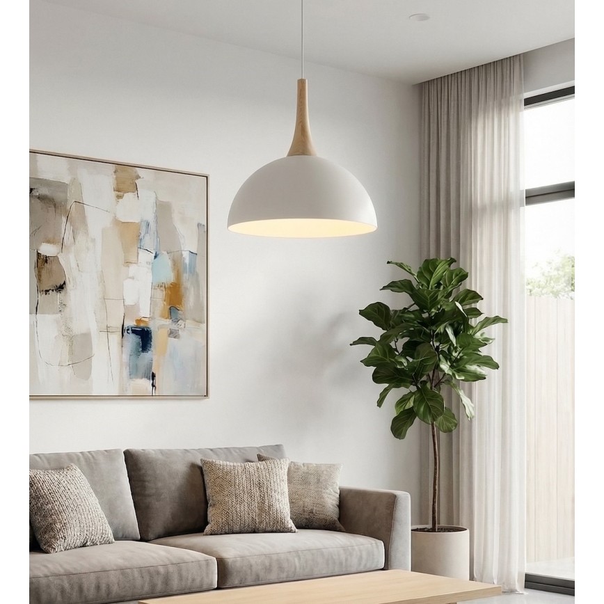 Lámpara colgante con cable NAUTICA 1xGX53/12W/230V blanca