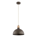 Lámpara colgante con cable NEOMI 1xE27/15W/230V marrón