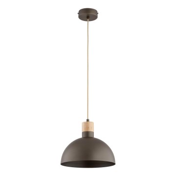 Lámpara colgante con cable NEOMI 1xE27/15W/230V marrón
